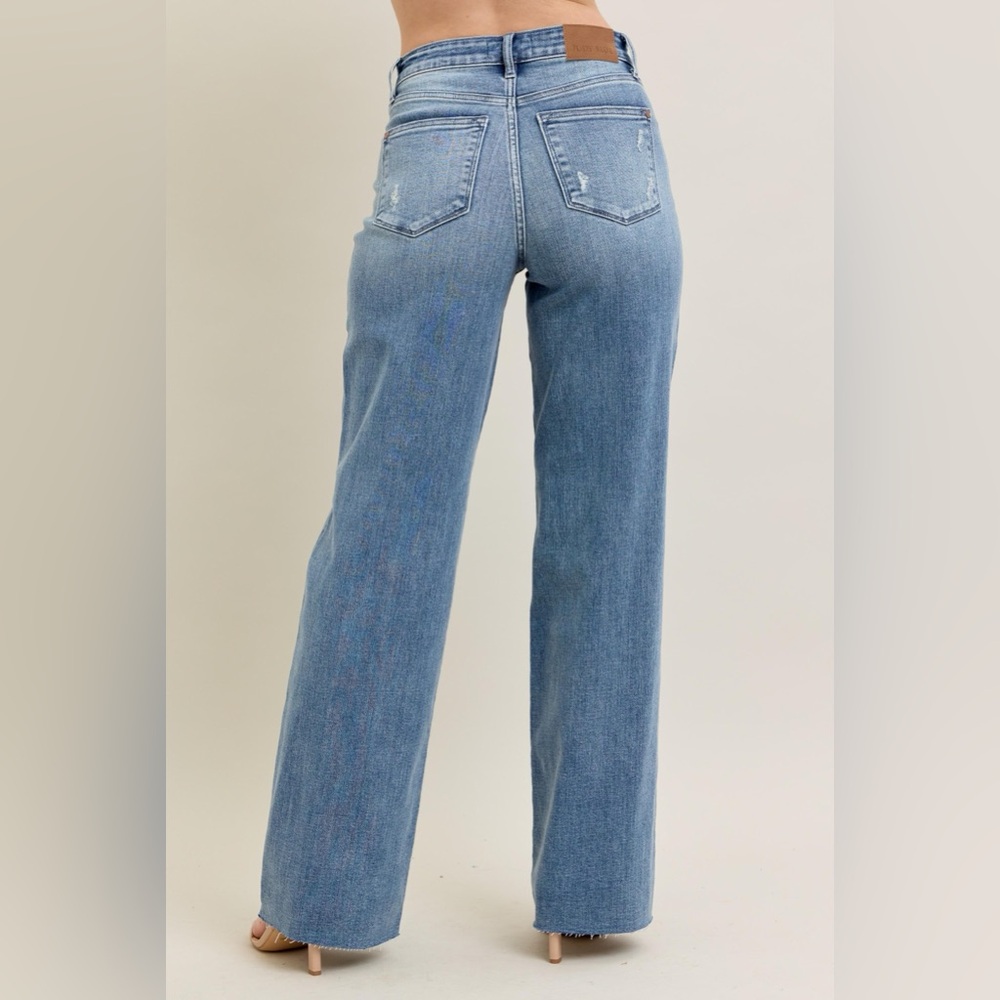 Judy Blue Full Size V - Front Baggy Jeans Plus Size - Picture 6 of 11